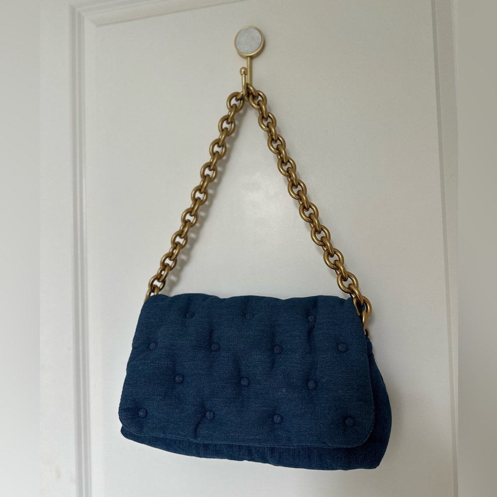 Quilted denim Zara bag - worn once